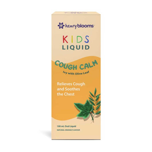 Henry Blooms Kids Liquid Cough Calm Box Front