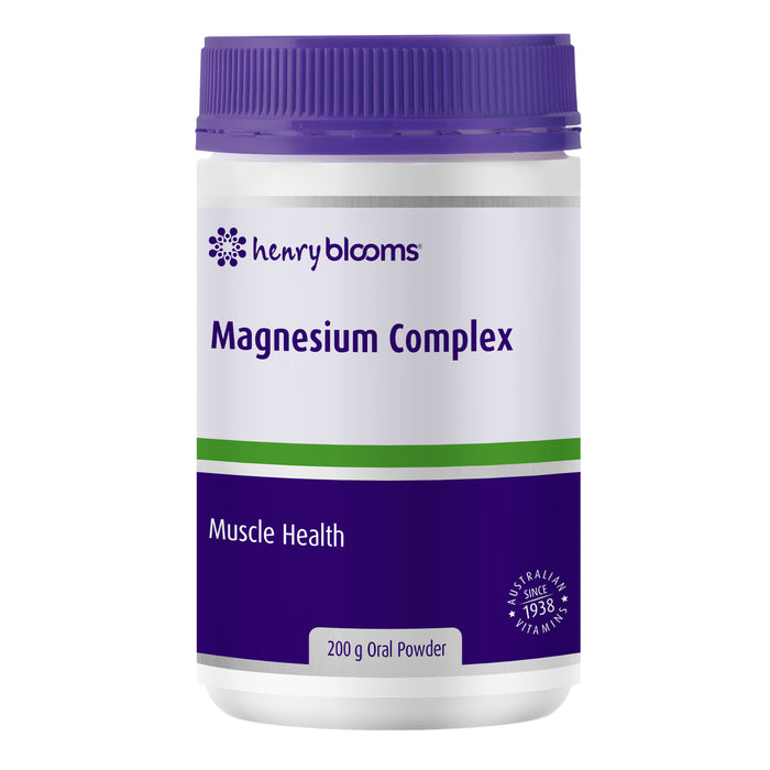 Henry Blooms Magnesium Complex 200g Oral Powder Wicked NRG