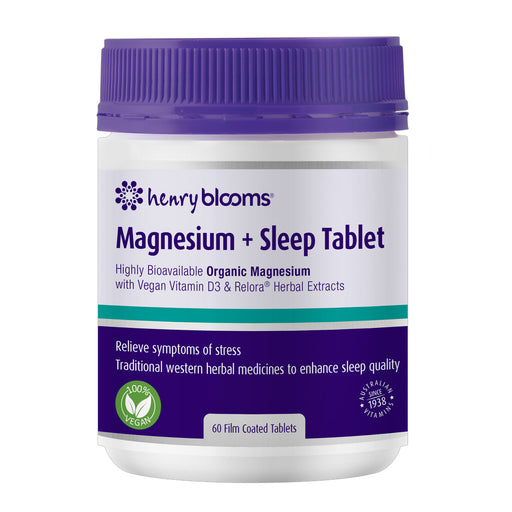 Henry Blooms Magnesium + Sleep 60 Tablets Wicked NRG