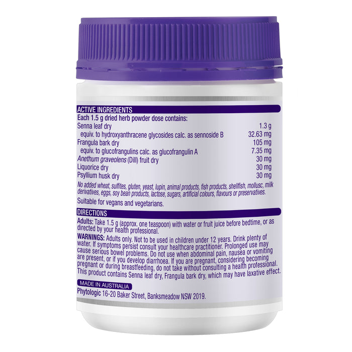 Herb-a-Lax 200 g Dried Herb Powder Ingredients Wicked NRG