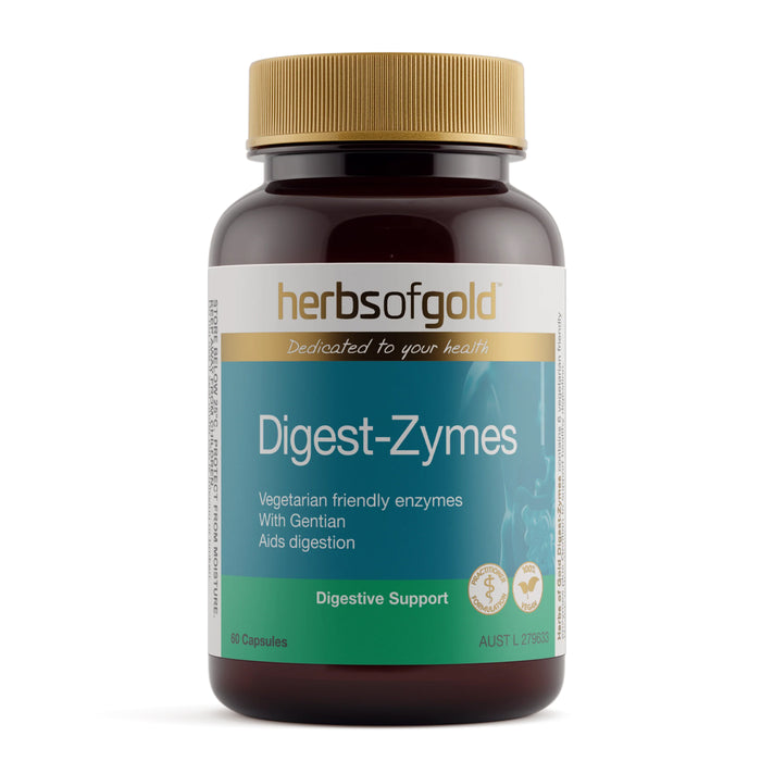 Herbs of Gold Digest-Zymes 60 Capsules Wicked NRG