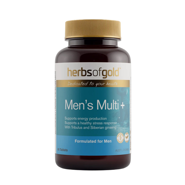 Herbs of Gold Men's Multi + 60 Tablets, Wicked NRG Supplements and Nutrition Store