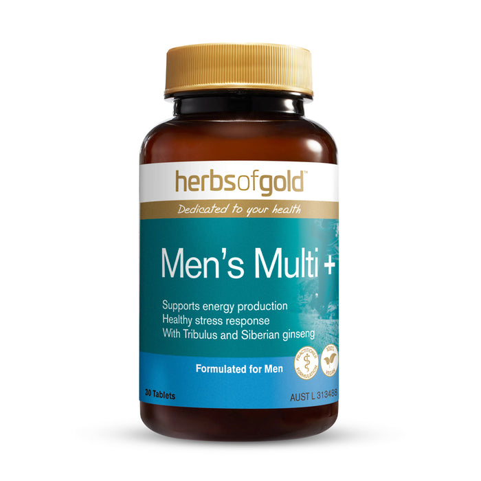 Herbs of Gold Men's Multi + 30 Tablets, Wicked NRG Supplements and Nutrition Store