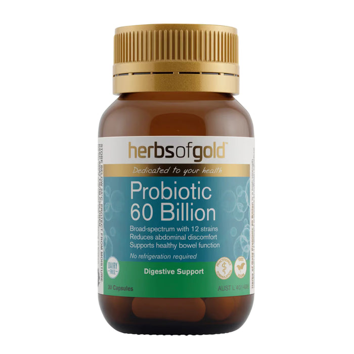 Herbs of Gold Probiotic 60 Billion 30 Capsules Wicked NRG, Darwin, Australia,