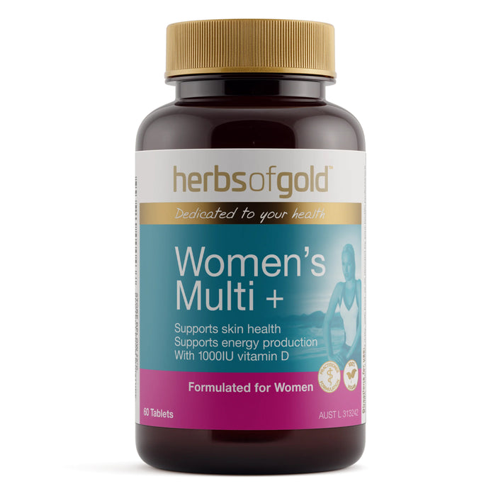 Herbs of Gold Women’s Multi + 60 Tablets Wicked NRG