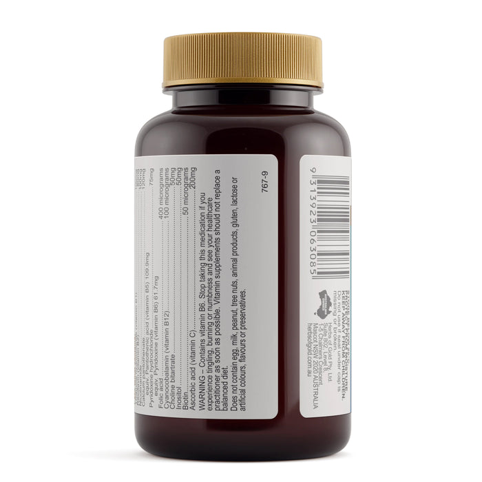 Herbs of Gold B Sustained Release 60 Tablets Nutritional Panel a Wicked NRG