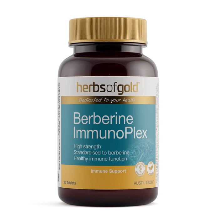 Herbs of Gold Berberine ImmunoPlex 30 tablets Wicked NRG