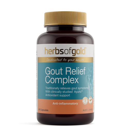 Herbs of Gold Gout Relief Complex 60 Capsules Wicked NRG