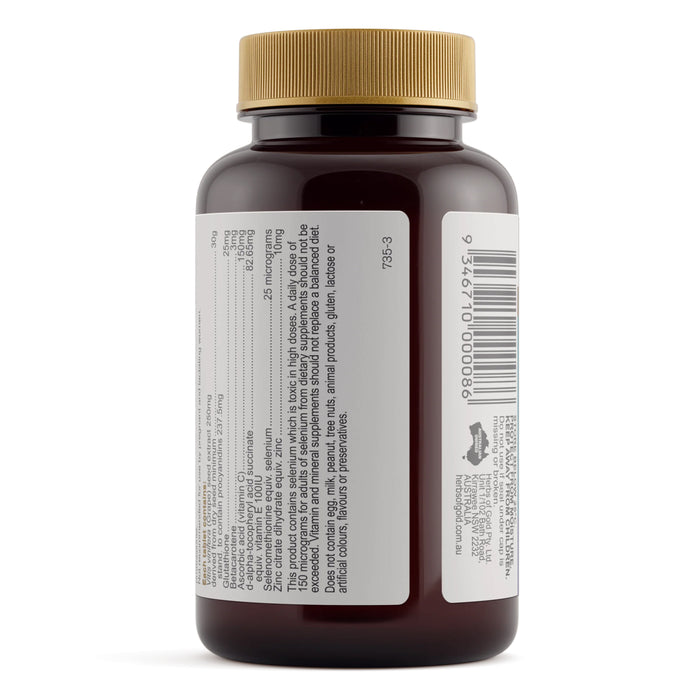 Herbs of Gold Grape Seed Gold 60 Tablets Nutritional Panel Wicked NRG