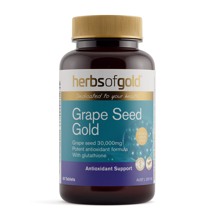 Herbs of Gold Grape Seed Gold 60 Tablets Wicked NRG