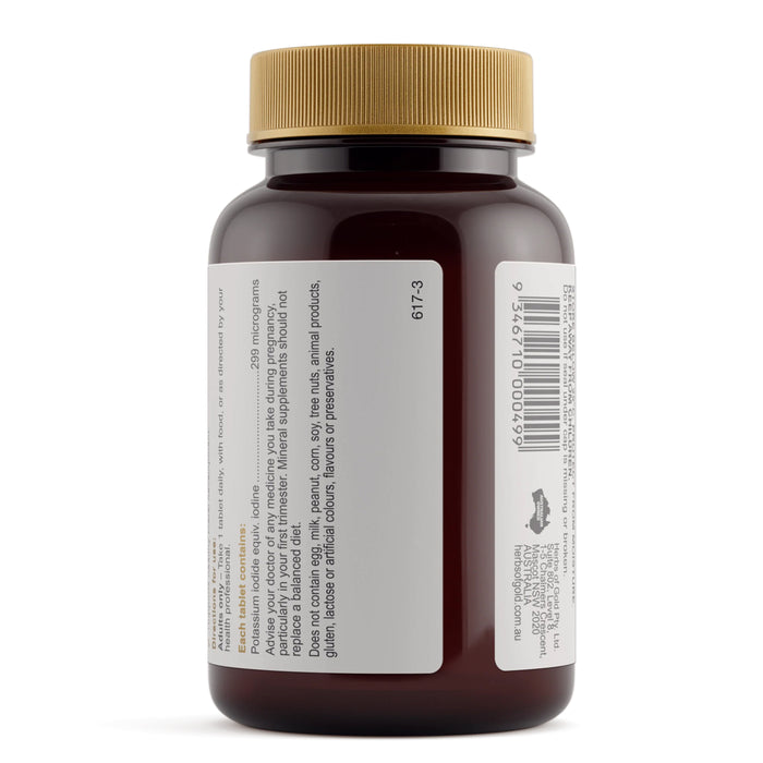 Herbs of Gold Iodine MAX 60 Tablets Nutritional Panel Wicked NRG