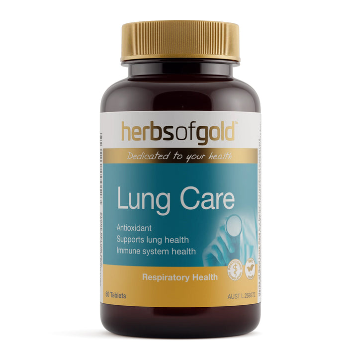 Herbs of Gold Lung Care 60 Tablets Wicked NRG