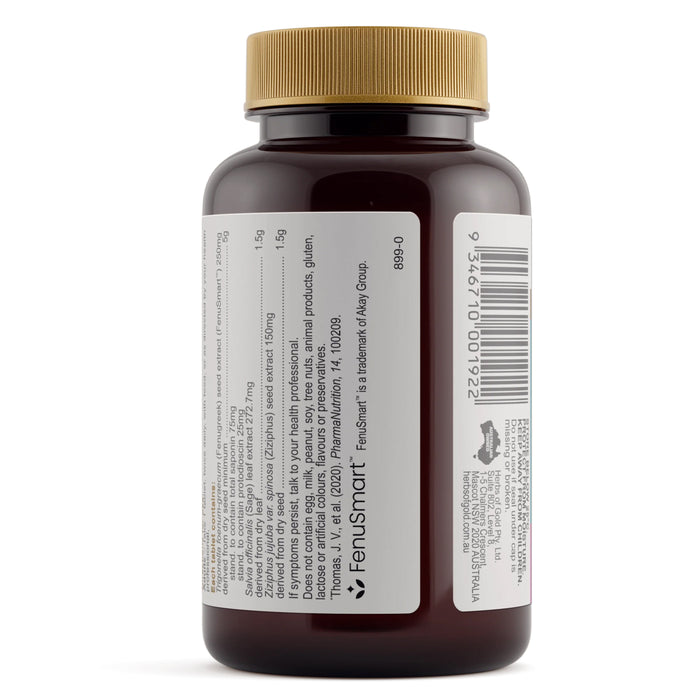 Herbs of Gold MenoEase 60 Tablets Nutritional Panel a Wicked NRG