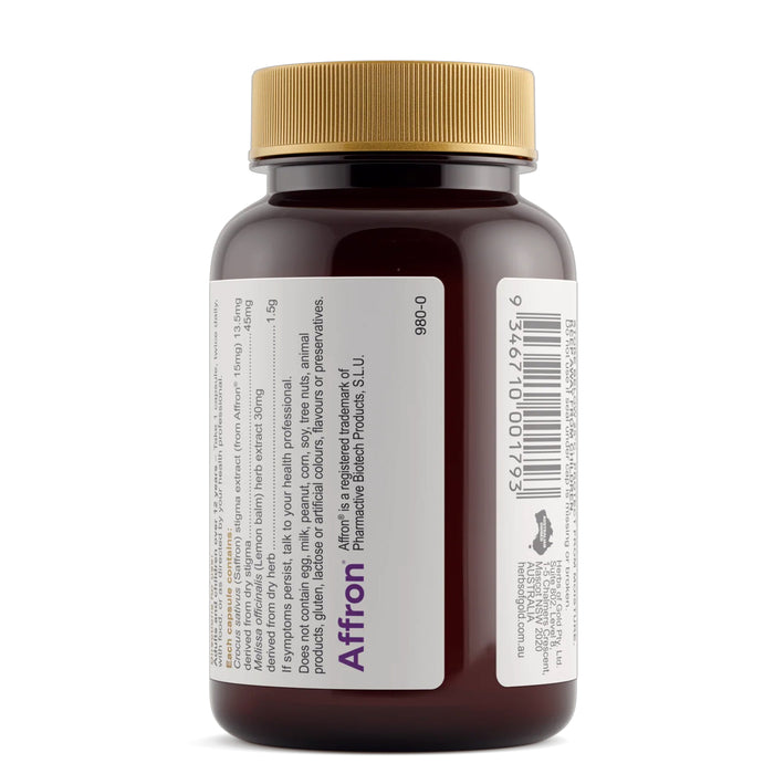 Herbs of Gold Saffron Mood Balance 60 Caps ingredients Wicked NRG