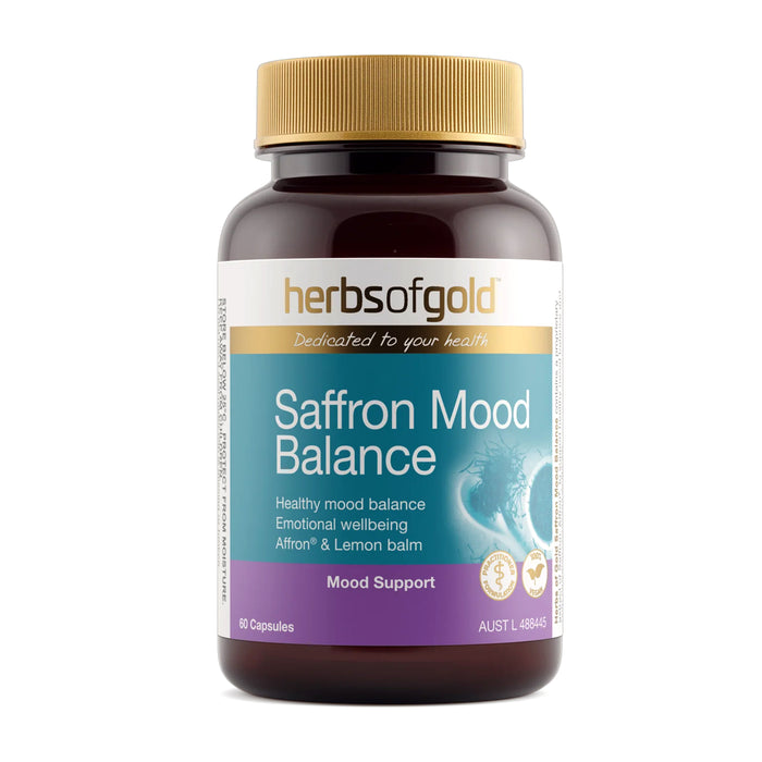 Herbs of Gold Saffron Mood Balance 60 Caps Wicked NRG