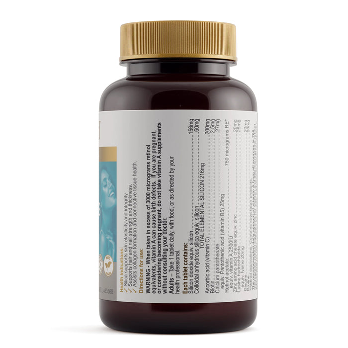 Herbs of Gold Silica Hair Skin & Nails 60 Tablets Directions Wicked NRG
