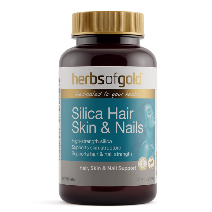 Herbs of Gold Silica Hair Skin & Nails 60 Tablets Wicked NRG