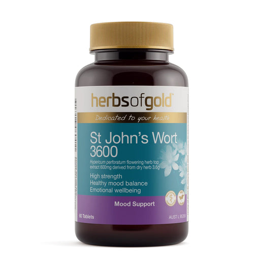 Herbs of Gold St John’s Wort 3600 60 Tablets  Wicked NRG