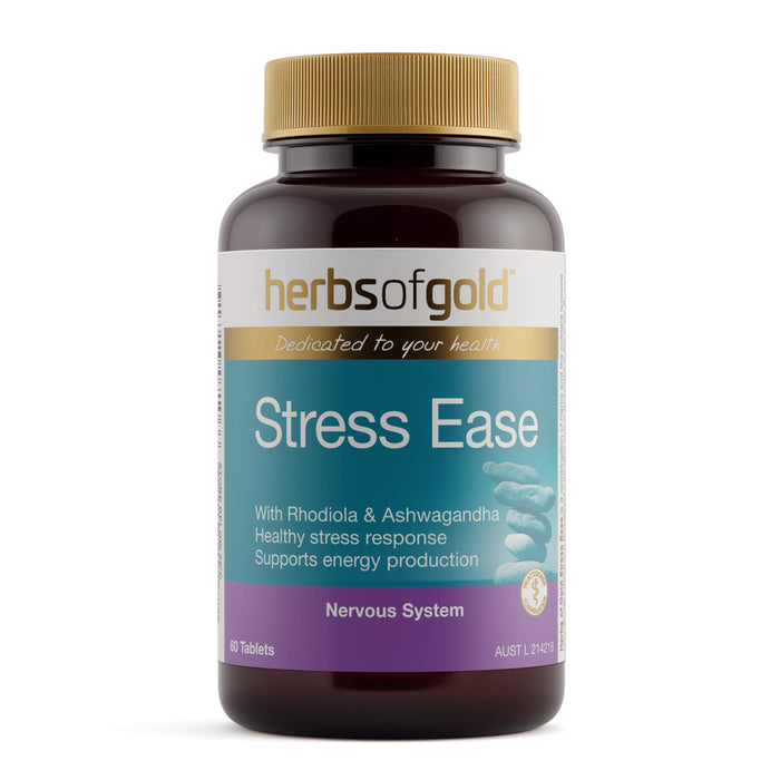 Herbs of Gold Stress Ease 60 Tablets Wicked NRG