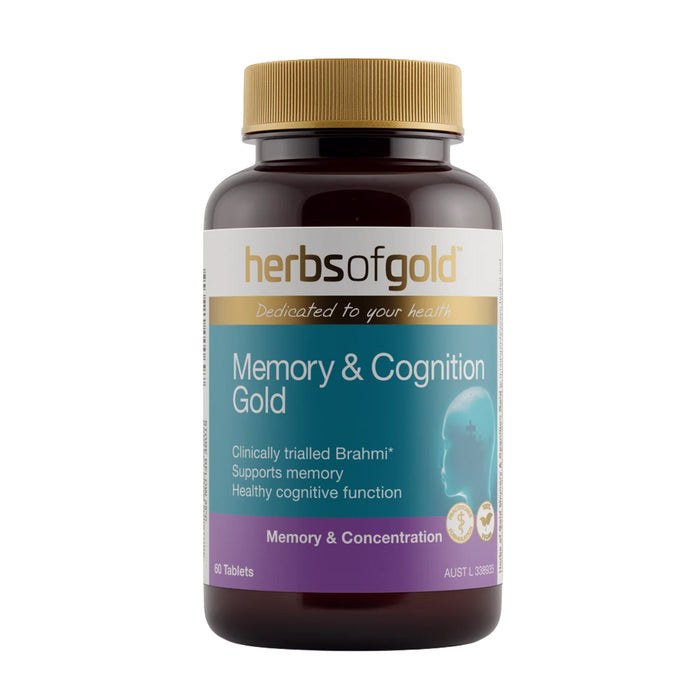 Herbs of Gold, Memory & Cognition Gold 60 Tablets Wicked NRG