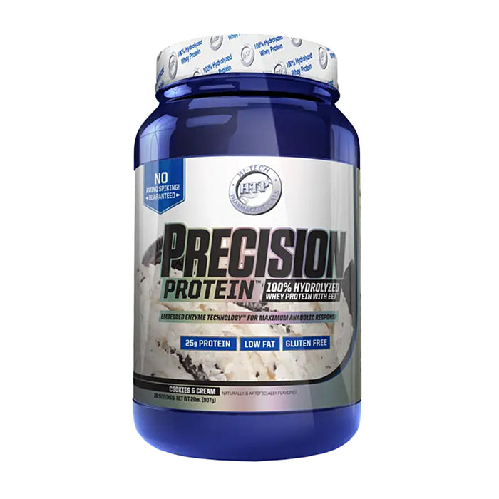 Hi-Tech Pharmaceuticals, Precision Protein, Cookies and Cream, 2lb, 900g, Wicked NRG