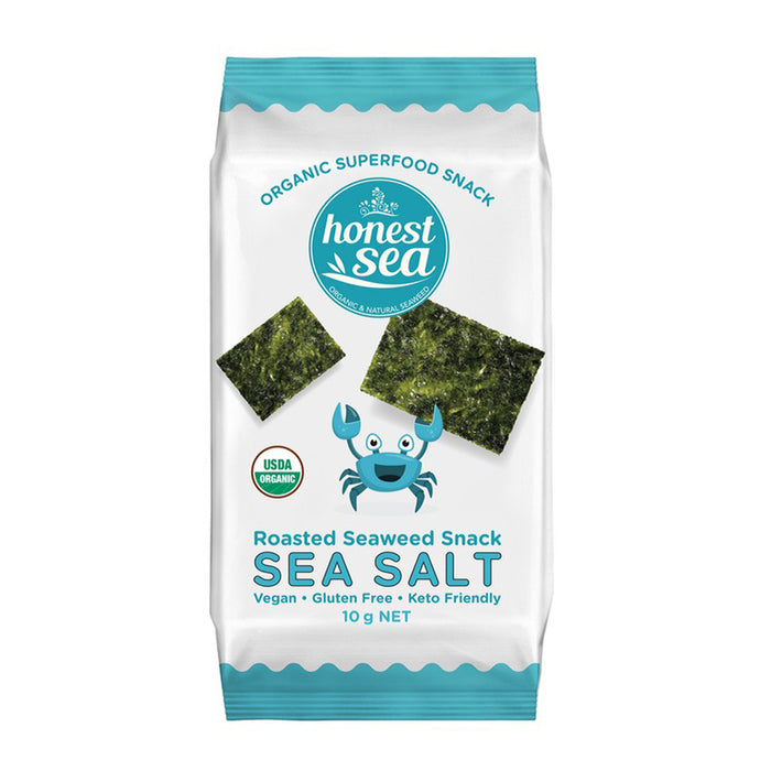 Honest Sea Roasted Seaweed Sea Salt 10grams Wicked NRG