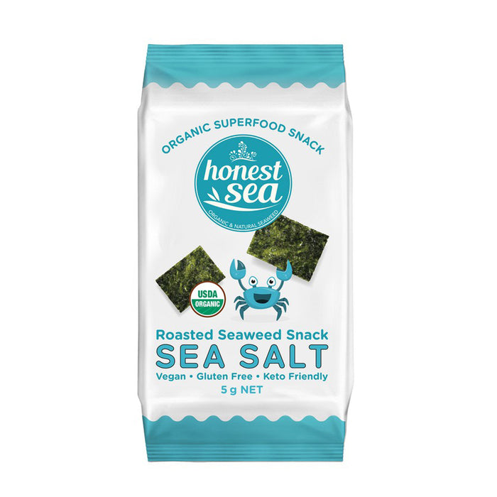 Honest Sea Roasted Seaweed Sea Salt 5grams Wicked NRG