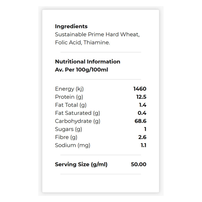 Honest to Goodness Sustainable Premium White Bakers Flour 100g Wicked NRG