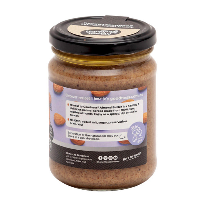 Honest to Goodness Australian Almond Butter 240g Directions Wicked NRG