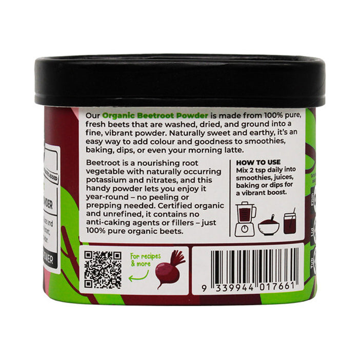 Honest to Goodness Organic Beetroot Powder 300g a Wicked NRG