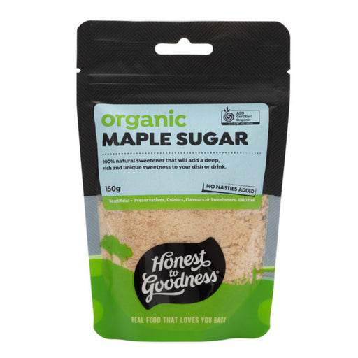 Honest to Goodness Organic Maple Sugar 150g Wicked NRG