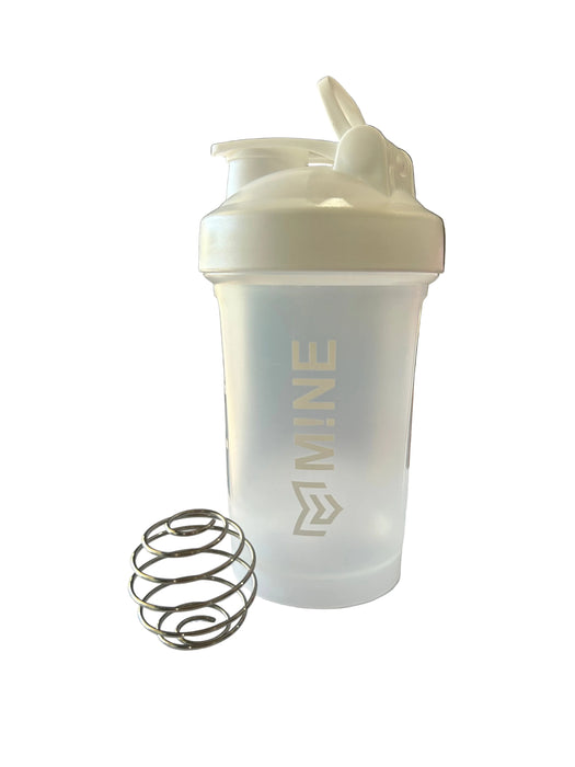 MINE Clothing Protein Shaker 400ml White Wicked NRG