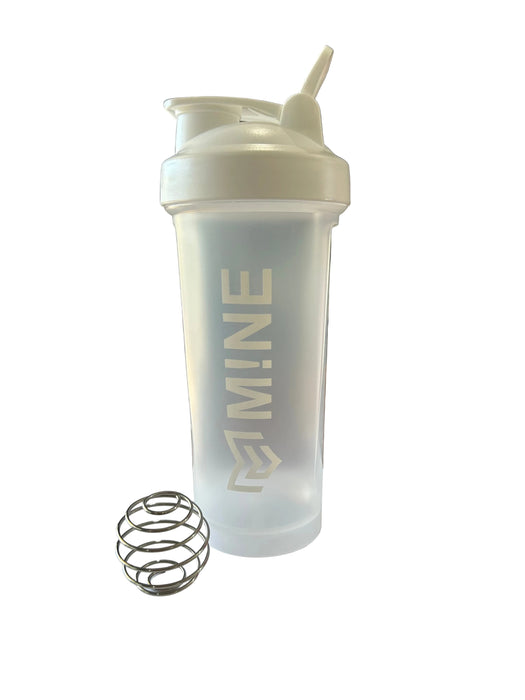 MINE Clothing Protein Shaker 600ml White Wicked NRG