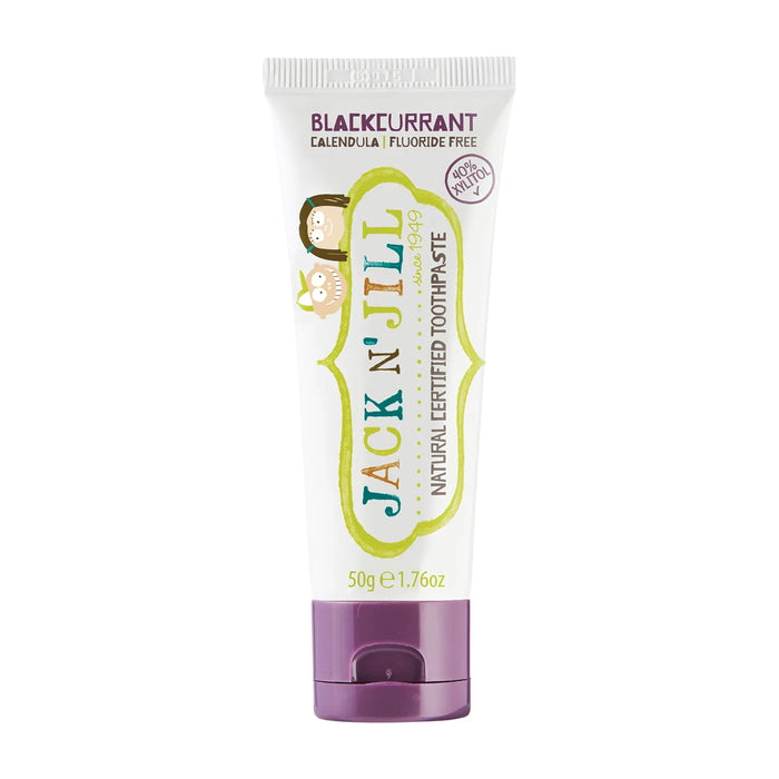 Jack N Jill Toothpaste Children Blackcurrant Fluoride Free 50 grams Wicked NRG