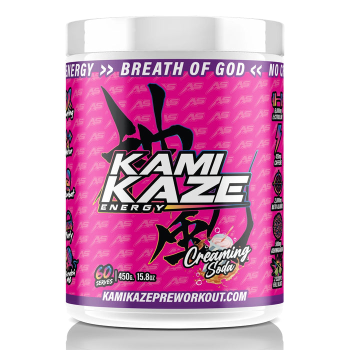 Kamikaze Energy, Creaming Soda, 60 Serves, 450 Grams, 15.8 oz Wicked NRG