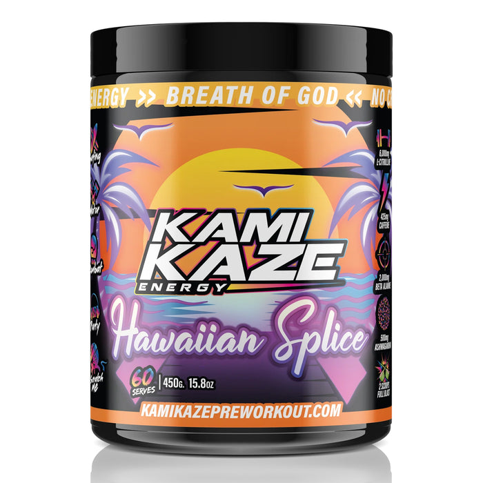Kamikaze Energy, Hawaiian Splice, 60 Serves, 450 Grams, 15.8 oz Wicked NRG