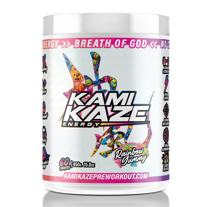 Kamikaze, Rainbow Gummy, 60 Serves, 450 Grams, 15.8 oz Wicked NRG