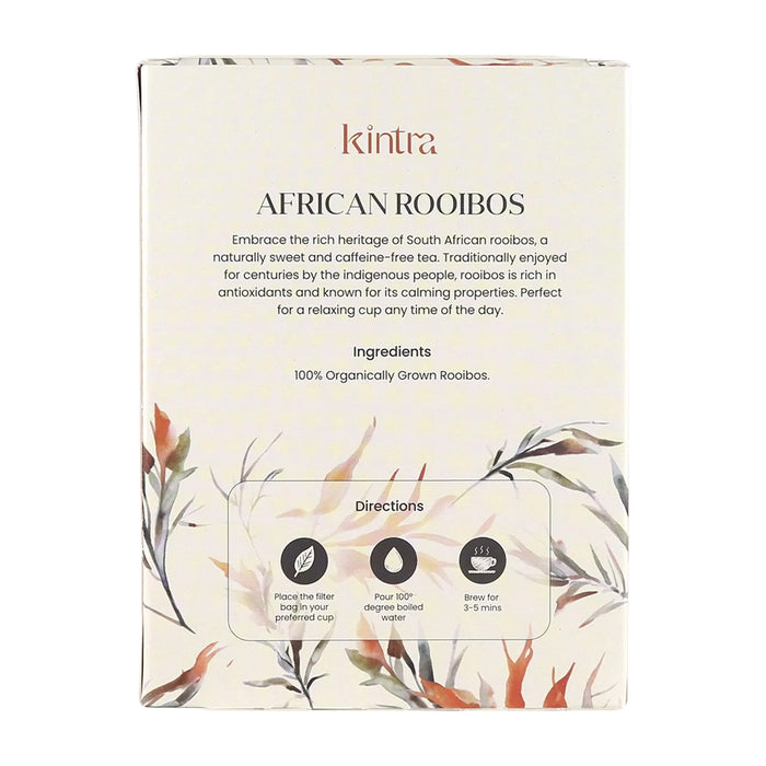 Kintra Blends African Rooibos Tea Bags 32pk Ingredients Wicked NRG