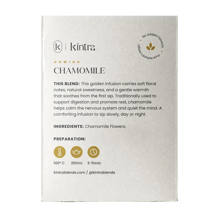 Kintra Blends Chamomile Tea Bags 32pk Ingredients Wicked NRG