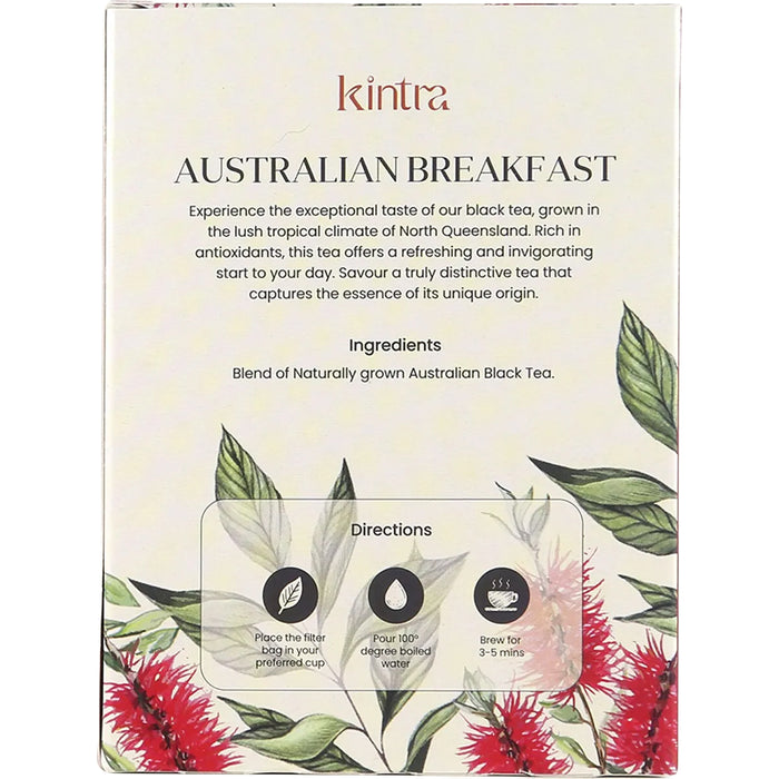 Kintra Blends Herbal Tea Bags Australian Breakfast 25pk Ingredients  Wicked NRG
