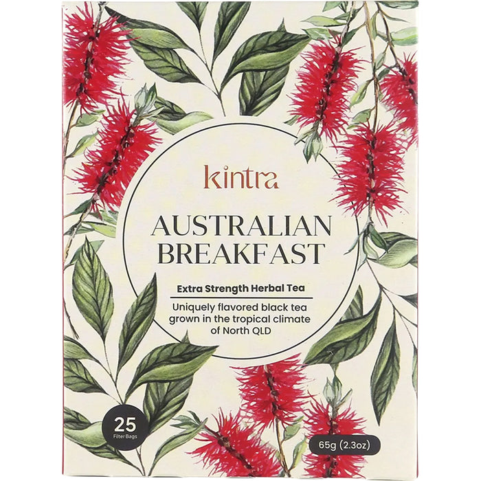 Kintra Blends Herbal Tea Bags Australian Breakfast 25pk Wicked NRG