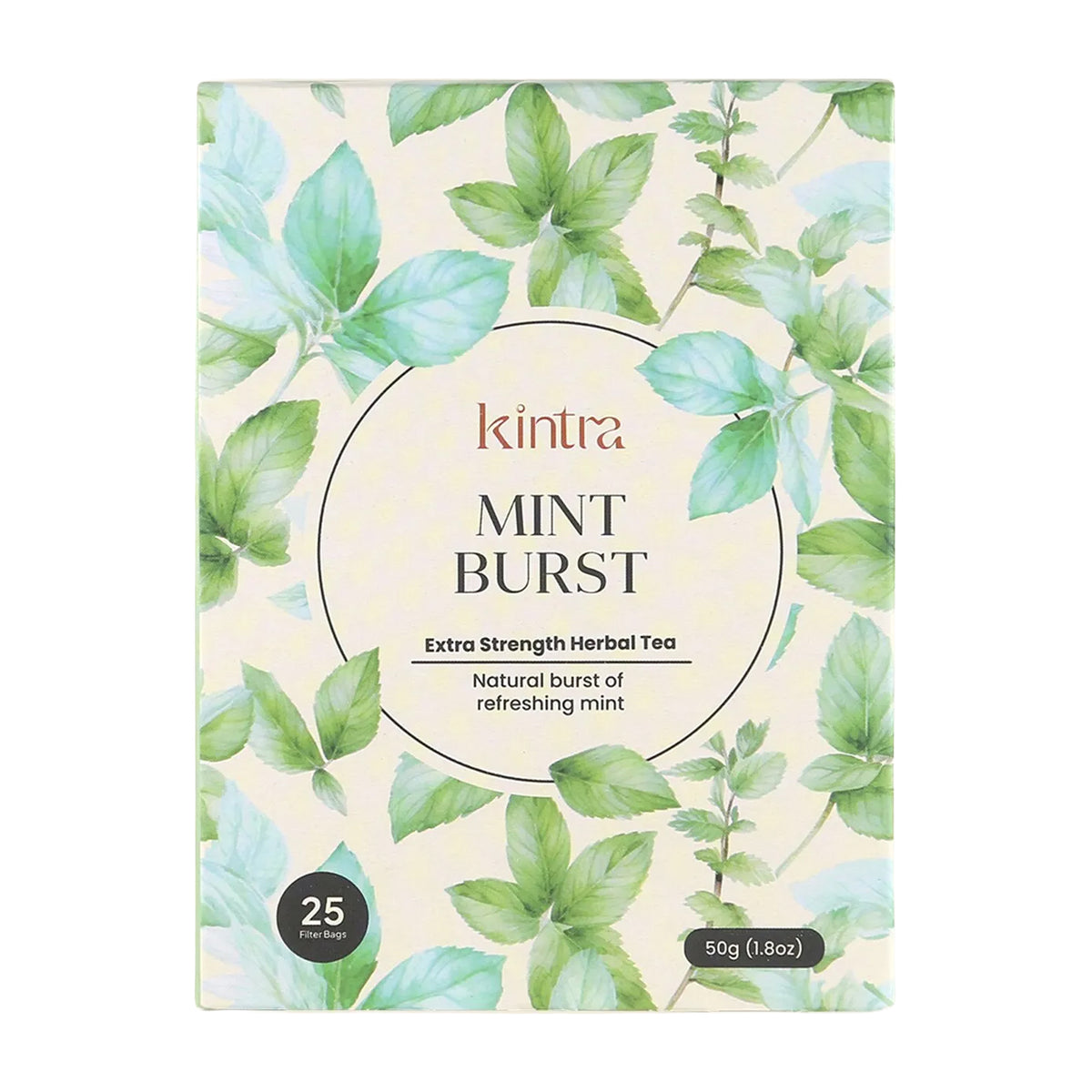 Kintra Blends Mint Burst Herbal Tea Bags 25pk | Refreshing Mint Tea ...