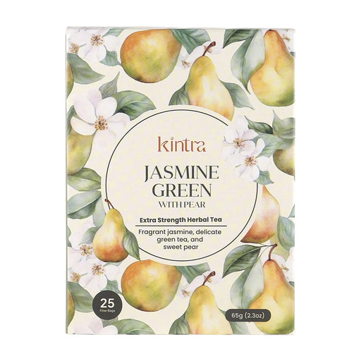 Kintra Herbal Tea Bags Jasmine Green with Pear 25pk Wicked NRG