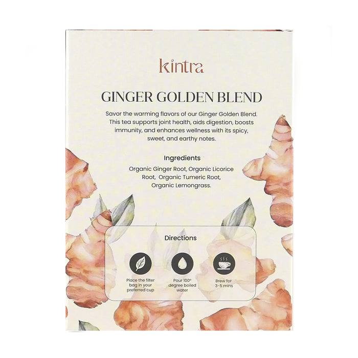 Kintra Blends Ginger Golden Blend 25pk Ingredients Wicked NRG