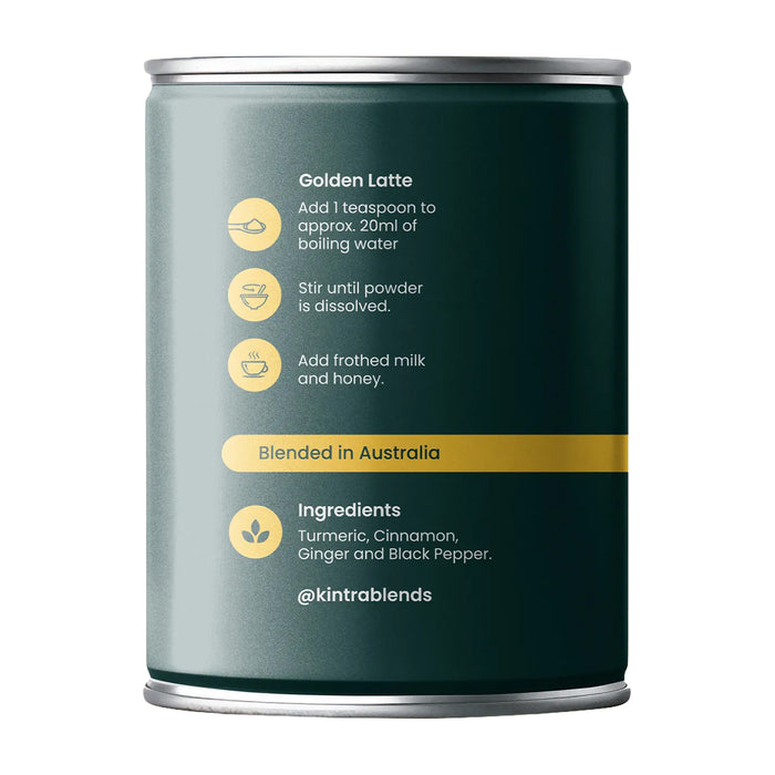 Kintra Turmeric Golden Blend 100g Ingredients Wicked NRG