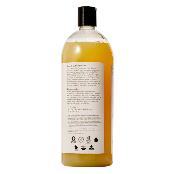 KoalaKoala Floor Cleaner Mandarin & Peppermint 1Litre ingredients Wicked NRG
