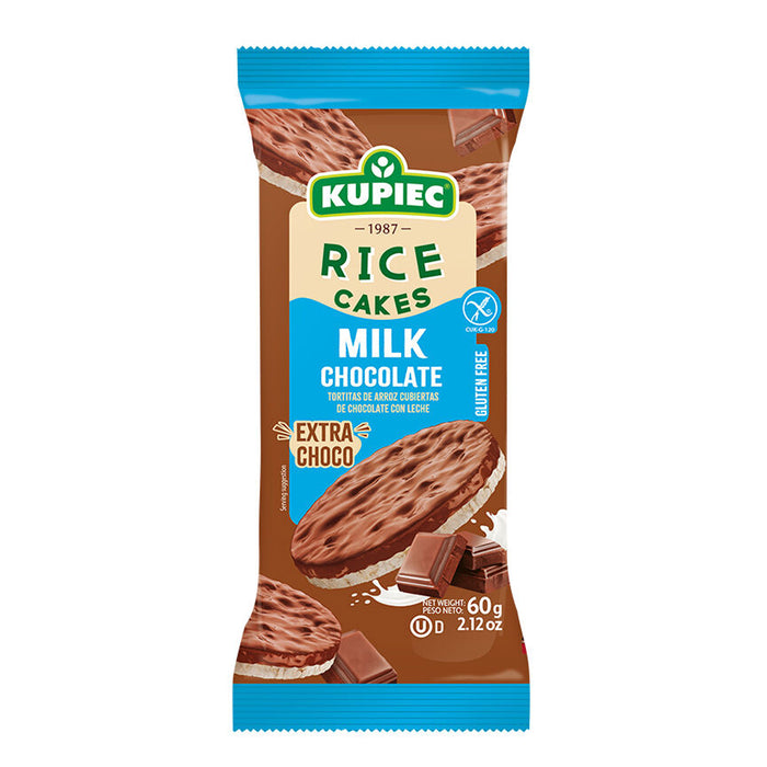 Kupiec Gluten Free Rice Cakes - Milk Chocolate 60g Wicked NRG