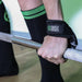 LEATHER WEIGHT LIFTING STRAPS- BLACK b Wicked NRG