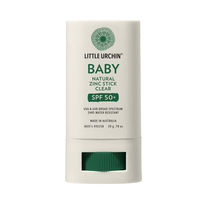 LITTLE URCHIN BABY NATURAL ZINC STICK CLEAR SPF 50+ 20G, Wicked NRG