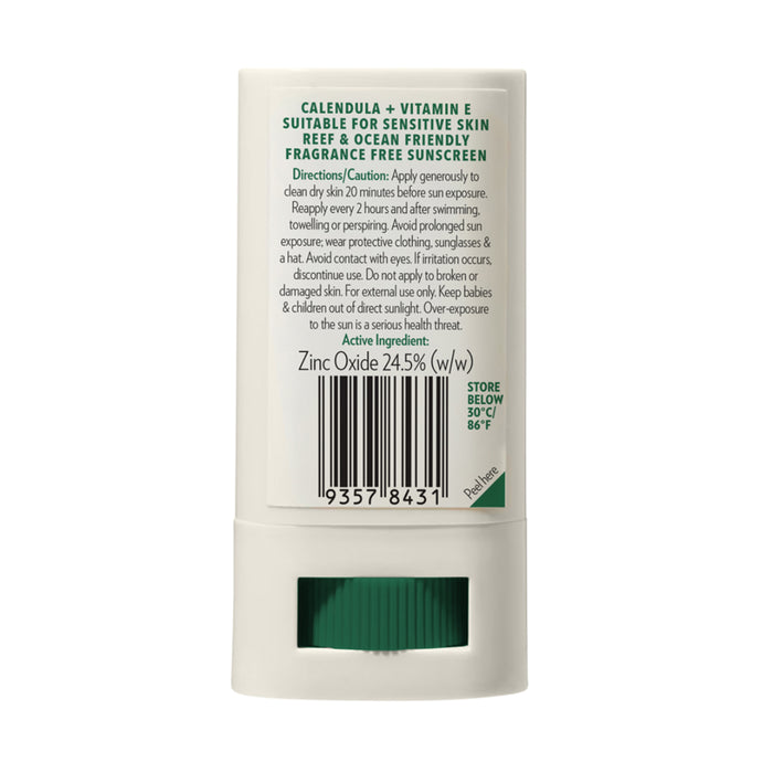 LITTLE URCHIN BABY NATURAL ZINC STICK CLEAR SPF 50+ 20G Ingredients, Wicked NRG